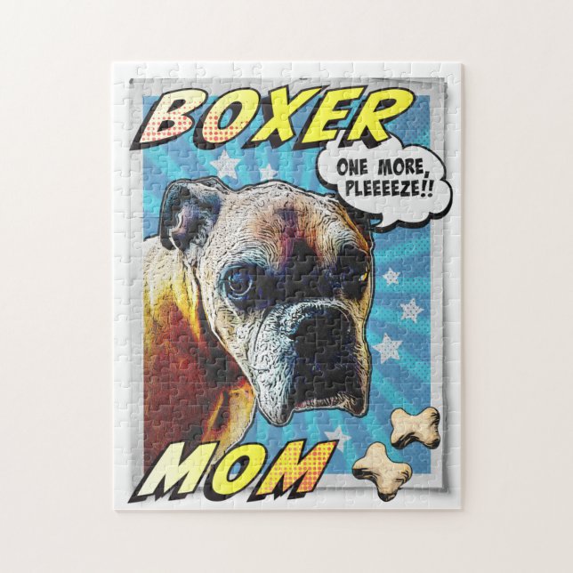 Comical Boxer Jigsaw Puzzle (Vertical)
