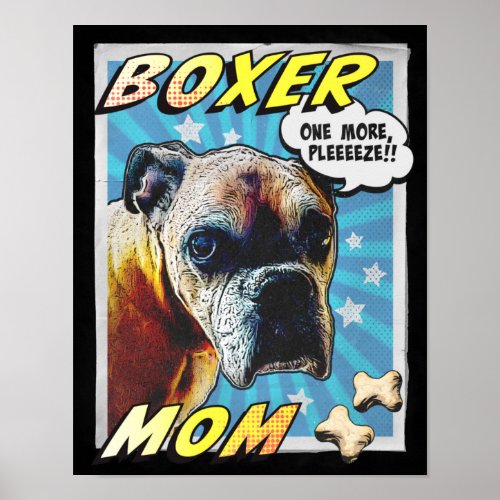 Comical Boxer Poster