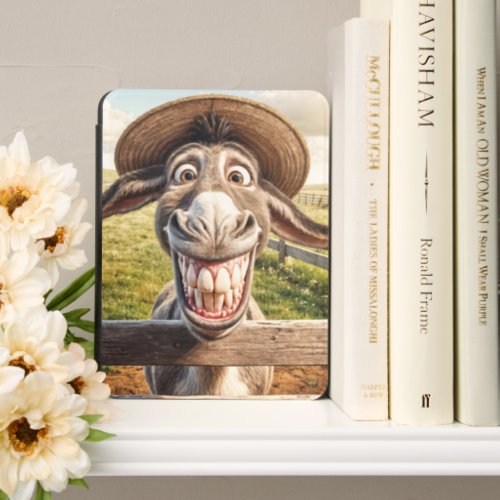 Comical Donkey Wearing a Hat Kindle Cover