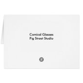 Comical Eye Glass Man (Back Horizontal)