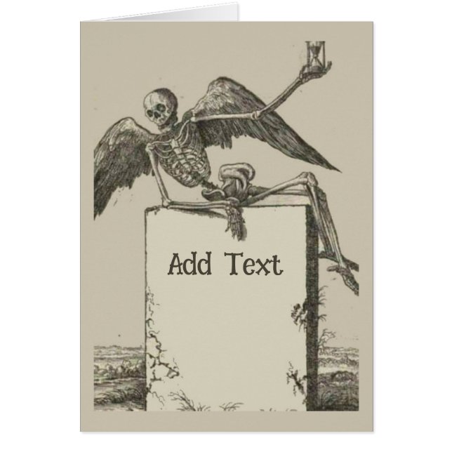 Comical Funeral, add text, Cards (Front)