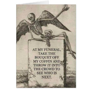 Comical Funeral, add text, Cards