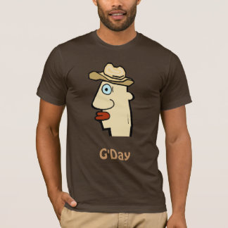 Comical Head Outback, G'Day T-Shirt