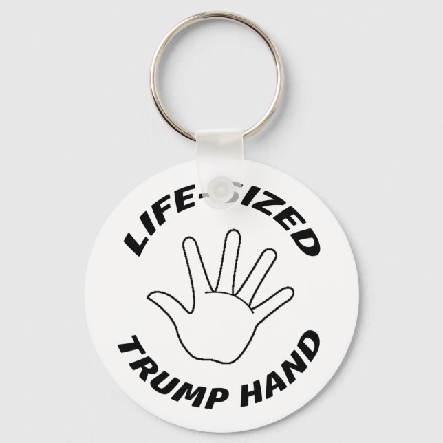 COMICAL - LIFE-SIZED TRUMP HAND KEYCHAIN (Front)