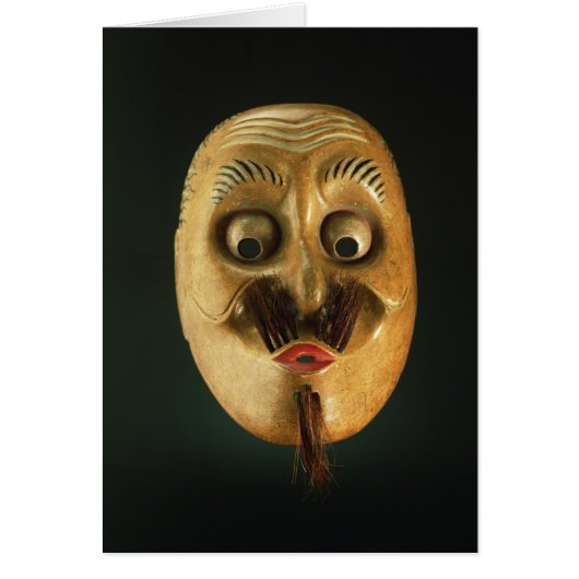 Comical Mask, Noh Theatre Cards (Front)