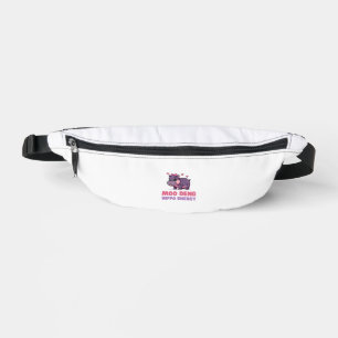 Comical MOO DENG HIPPO ENERGY Animal Lover Hippo T Fanny Pack