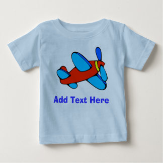 Comical Plane add text Baby T-Shirt