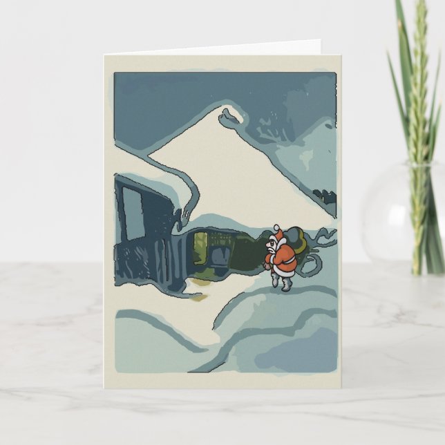 Comical Santa, Crappy Holiday Card (Front)