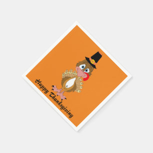 Comical Thanksgiving Turkey Napkins