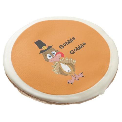 Comical Thanksgiving Turkey Sugar Cookie