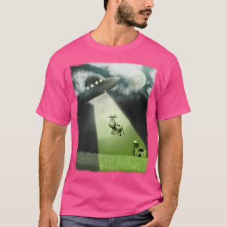 Comical Ufo Cow Abduction T-Shirt