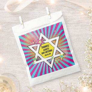 Comics Comic Book Bar Mitzvah Star of David Favor Bag