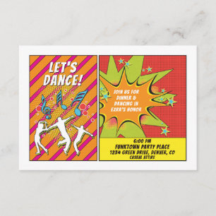 Comics Comic Book Bar or Bat Mitzvah Reception Enclosure Card