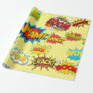 comics design Wrapping Paper