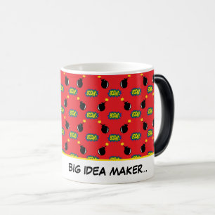 Comics Funny Superhero BIG IDEA MAKER... Boom! Fun Color Morph Mug