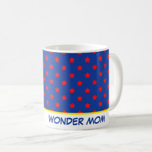 Comics Funny Superhero Stars WONDER MOM Fun Coffee Mug