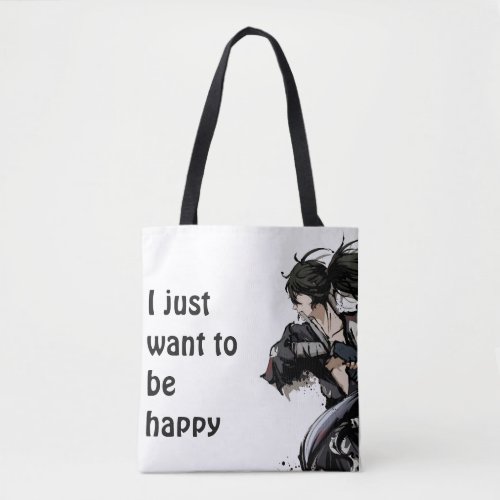 comics manga samurai tote bag