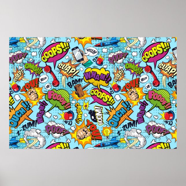 Comics Pattern Poster (Front)