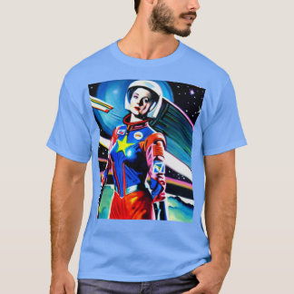 Comics Spacegirl retro aesthetic 2 T-Shirt
