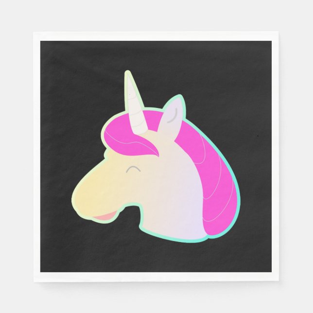 comicstyle unicorn! napkins (Front)