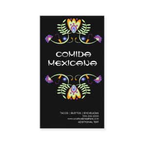 Comida Mexicana Food Truck Logo Business Card