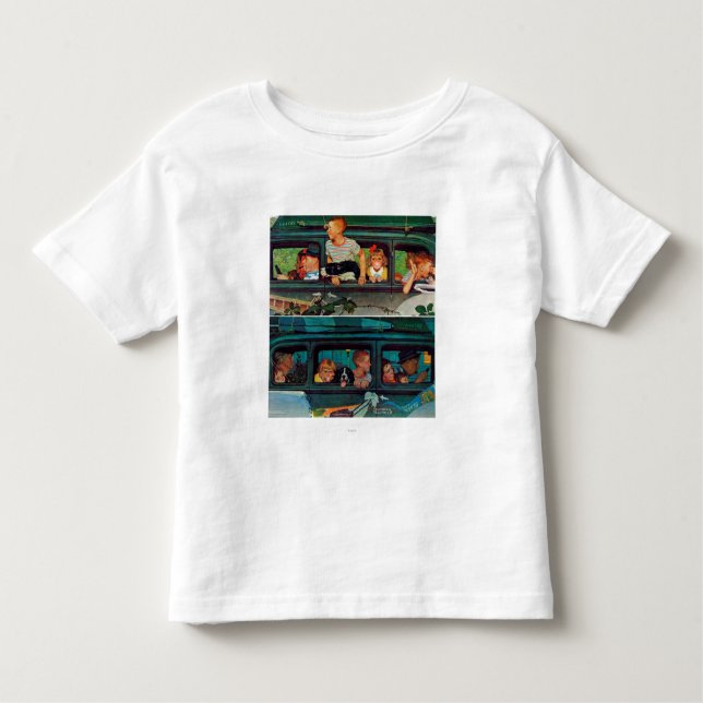Coming and Going by Norman Rockwell Toddler T-shirt (Front)
