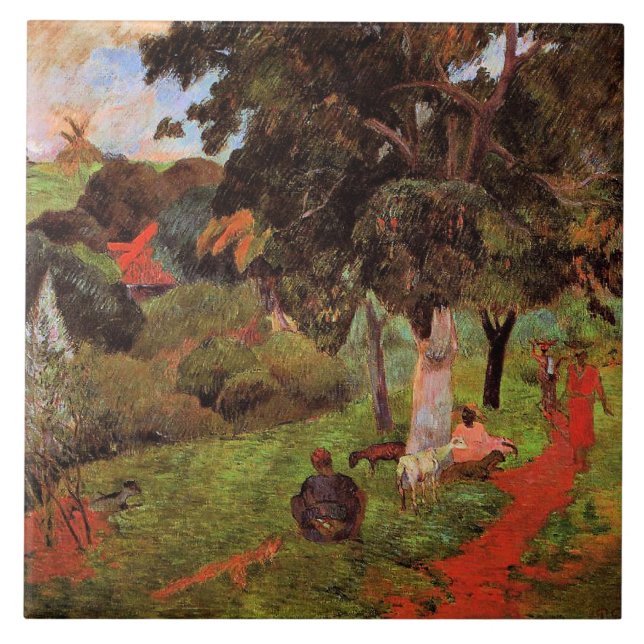 Coming and Going, Martinique Ceramic Tile (Front)