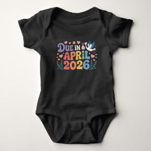 Coming April 2026 Due in New Baby Mommy Pregnancy Bodysuit