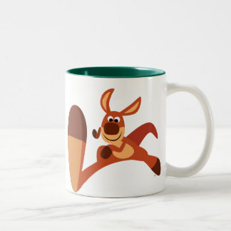 "Coming!!" Cute Cartoon Kangaroo Mug