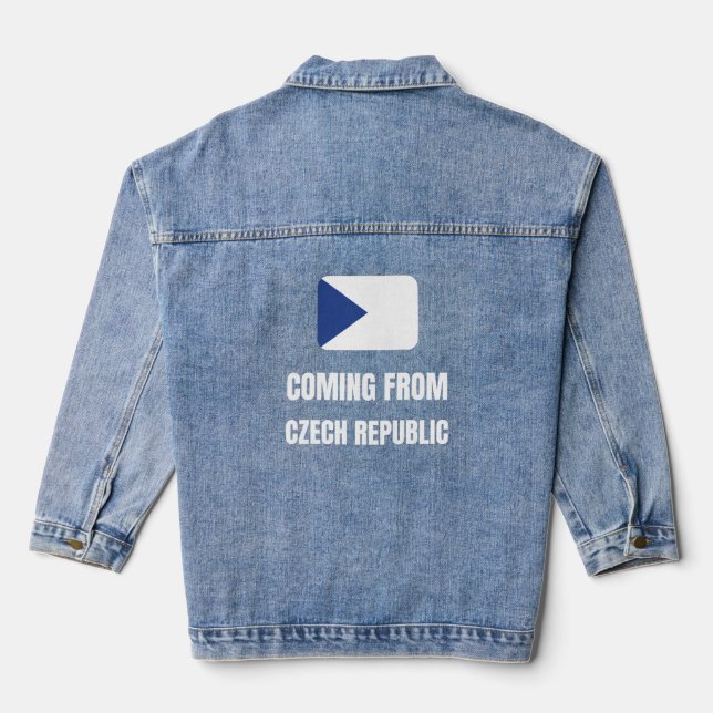 Coming from Czech Republic Denim Jacket (Back)