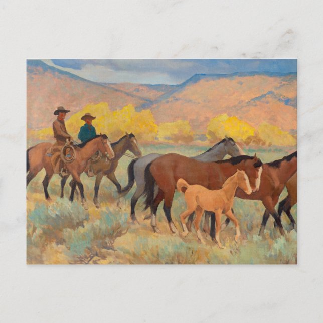 Coming Home, 1942 by Maynard Dixon Postcard (Front)