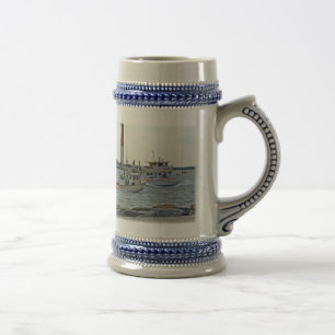 Coming Home - Fishing Boats in Barnegat Inlet Item Beer Stein