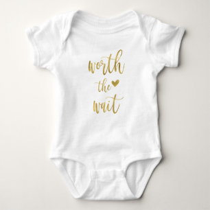 Coming Home, worth the wait, Hello World baby girl Baby Bodysuit