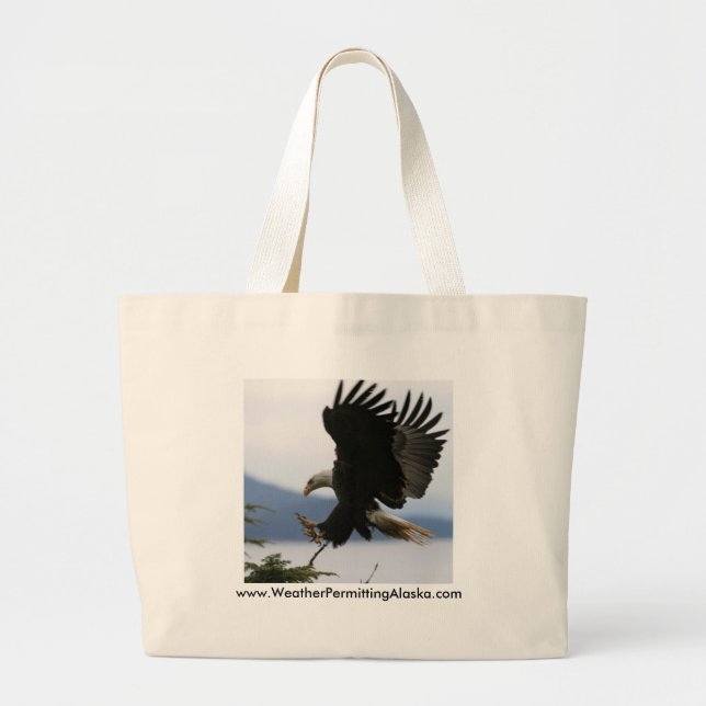 Coming in for landing,... large tote bag (Front)