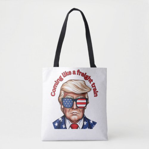Coming Like A Freight Train Tote Bag