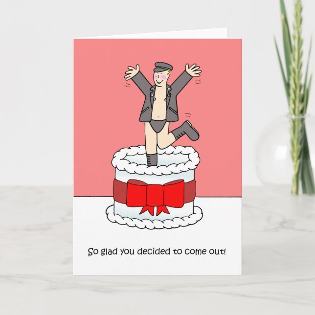 Coming Out Anniversary Humor Card (Front)