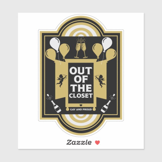 Coming Out As Gay Congratulations Sticker (Sheet)