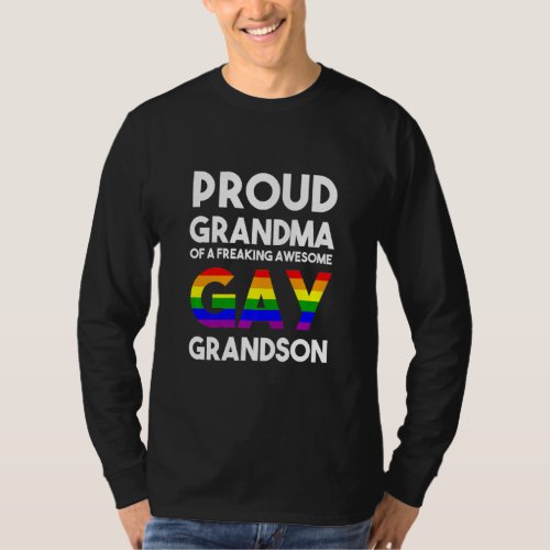 Coming Out Gay Pride Stuff Proud Ally Proud Grandm T_Shirt