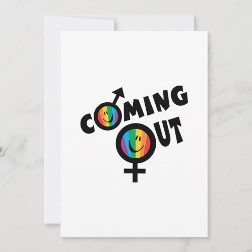 Coming Out Invitation