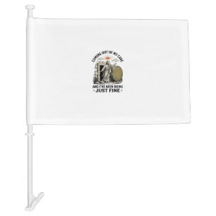 Coming Out of My Cave Christian Resurrection Shirt Car Flag