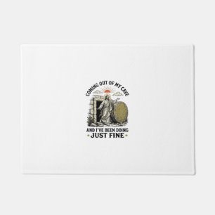 Coming Out of My Cave Christian Resurrection Shirt Doormat