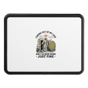 Coming Out of My Cave Christian Resurrection Shirt Hitch Cover
