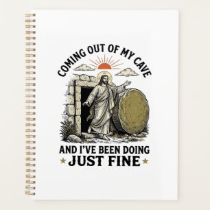 Coming Out of My Cave Christian Resurrection Shirt Planner