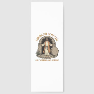 Coming Out of My Cave Funny Christian Vintage Shir Bookmarks