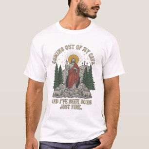 Coming Out of My Cave Resurrection Lyric Shirt Des