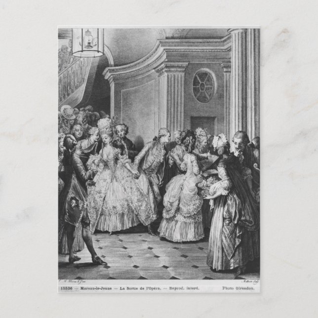 Coming out of the Opera Postcard (Front)