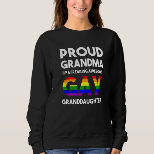 Coming Out Pride Stuff Proud Ally Grandma Gay Gran Sweatshirt