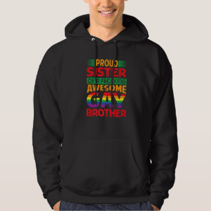 Coming Out Proud Sister Gay Pride Proud Ally Br Hoodie