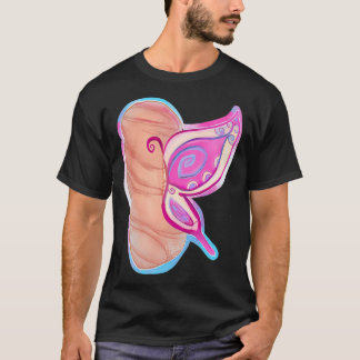 Coming Out Trans Pride Butterfly Coccoon T-Shirt