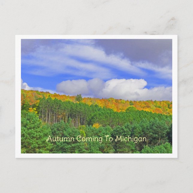 COMING SOON:  AUTUMN IN MICHIGAN POSTCARD (Front)